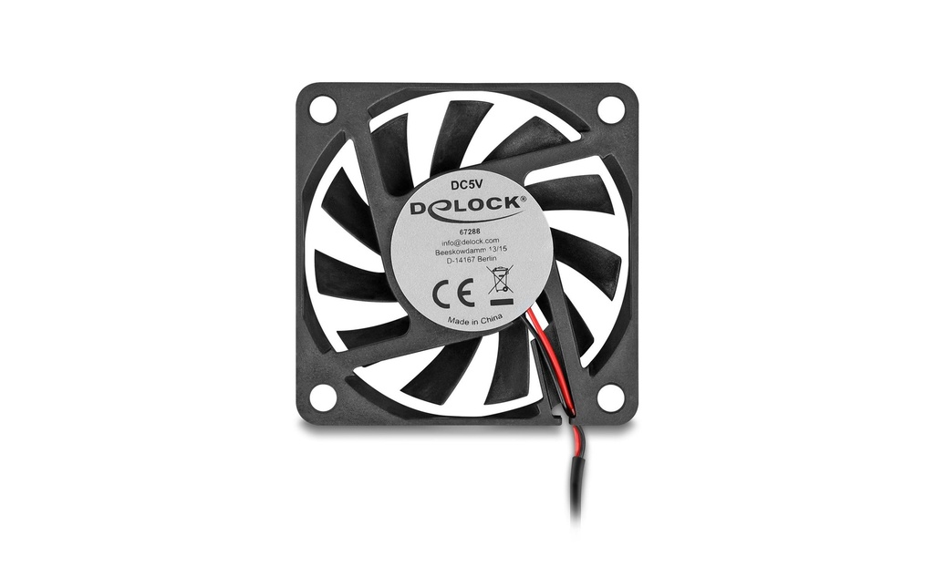 Delock Gehäuselüfter 60x60x10mm, 5V-3