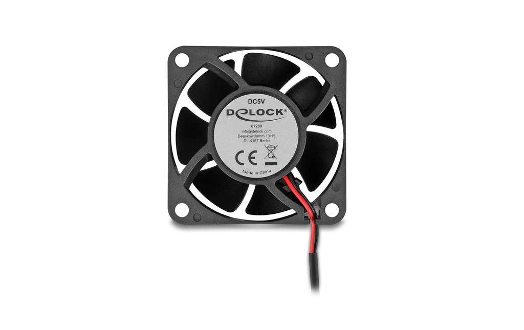 Delock Gehäuselüfter 60x60x25mm, 5V-3