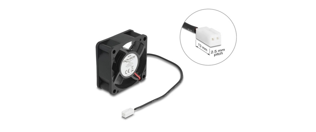 Delock Gehäuselüfter 60x60x25mm, 5V-4