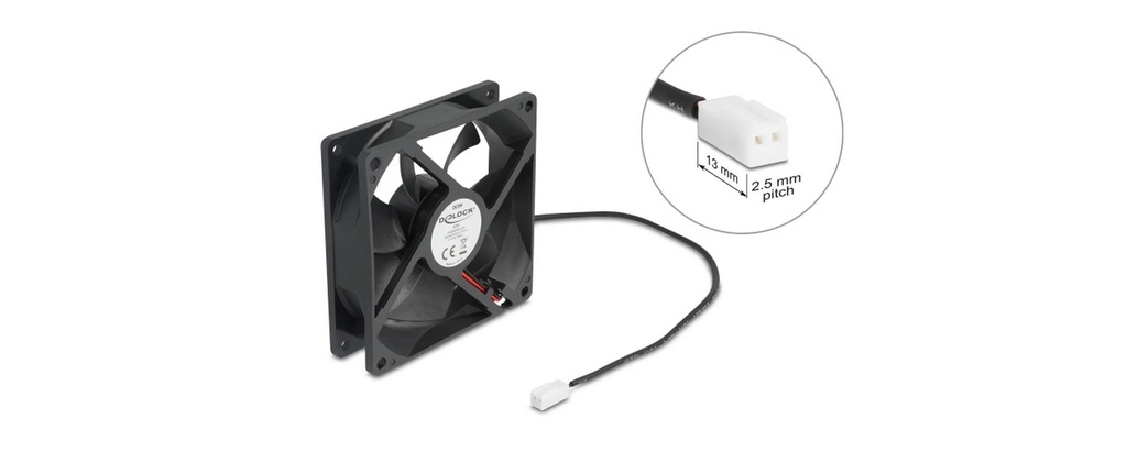Delock Gehäuselüfter 92x92x25mm, 5V-4