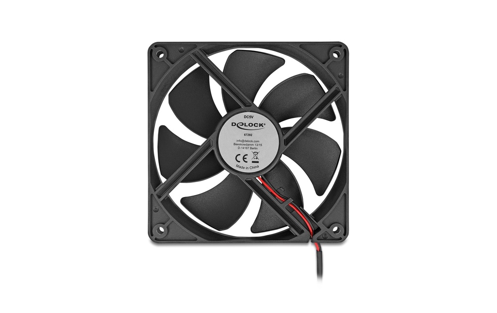 Delock Gehäuselüfter 120xx120x25mm, 5V-3