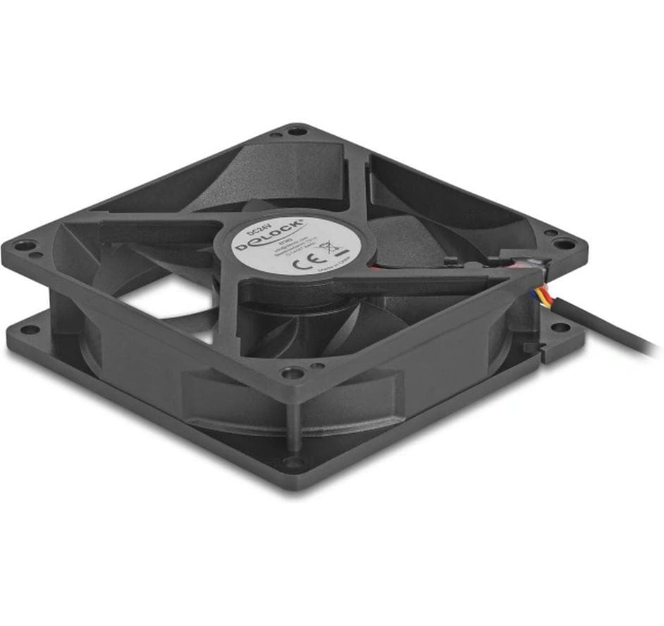 Delock Gehäuselüfter 92x92x25mm, 24V-4