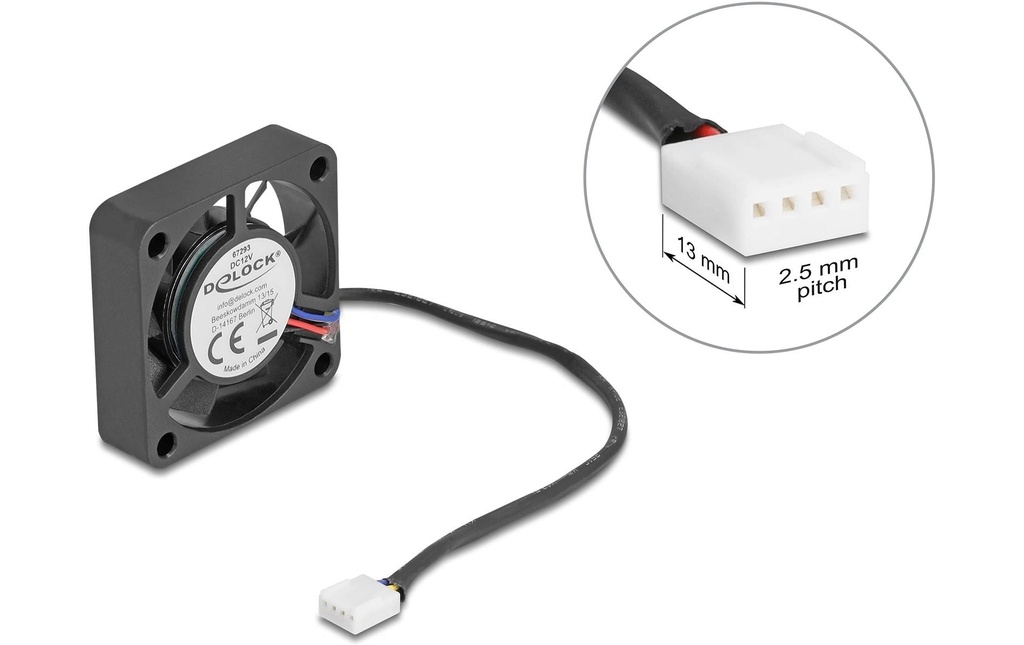 Delock Gehäuselüfter 40x40x10mm, 12V-0