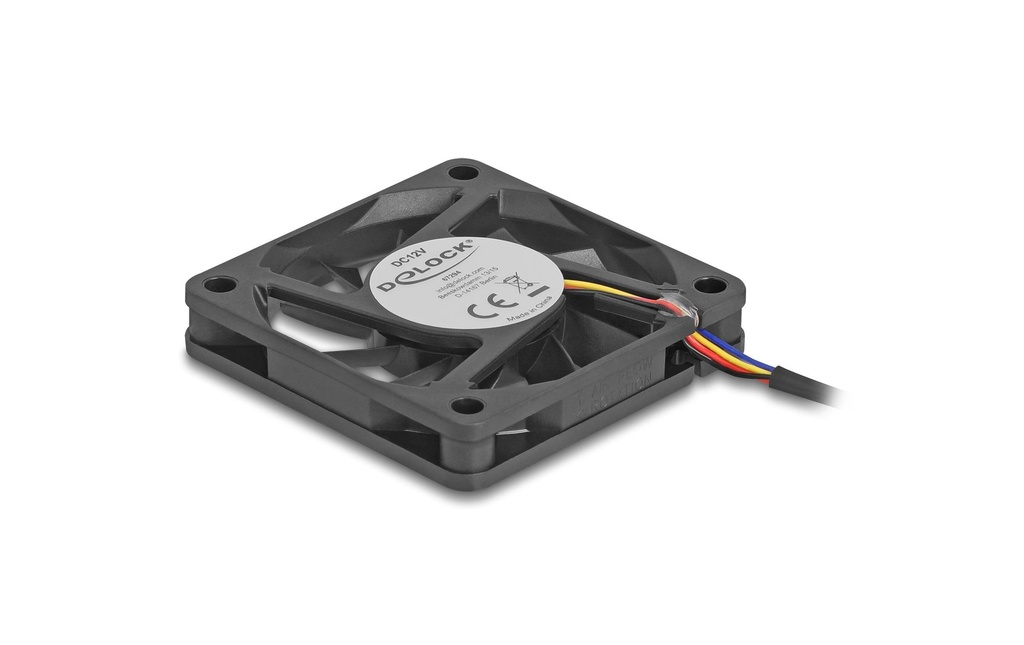 Delock Gehäuselüfter 60x60x10mm, 12V-2
