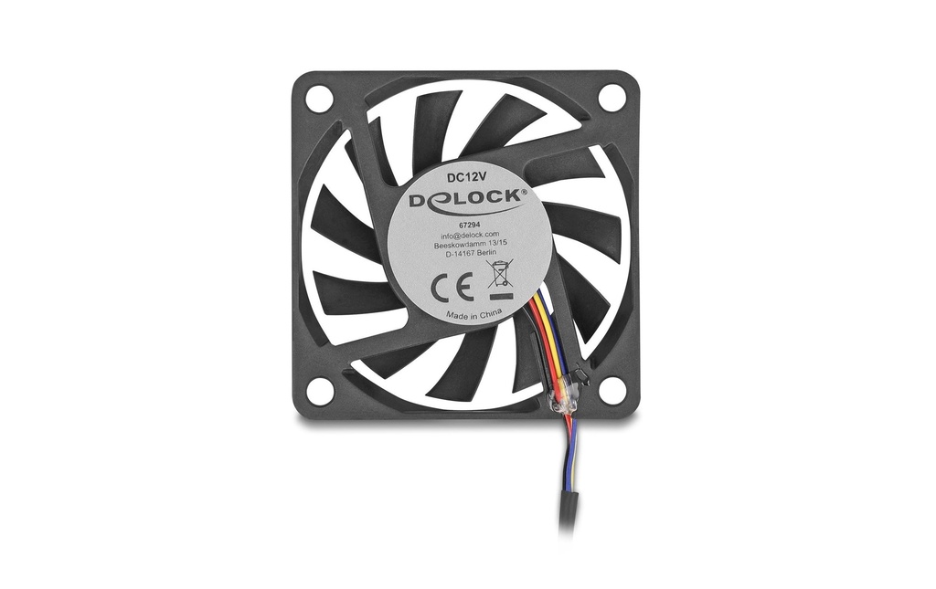 Delock Gehäuselüfter 60x60x10mm, 12V-3