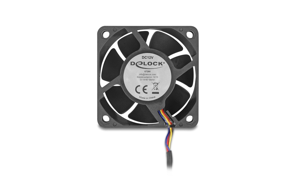 Delock Gehäuselüfter 60x60x25mm, 12V-3