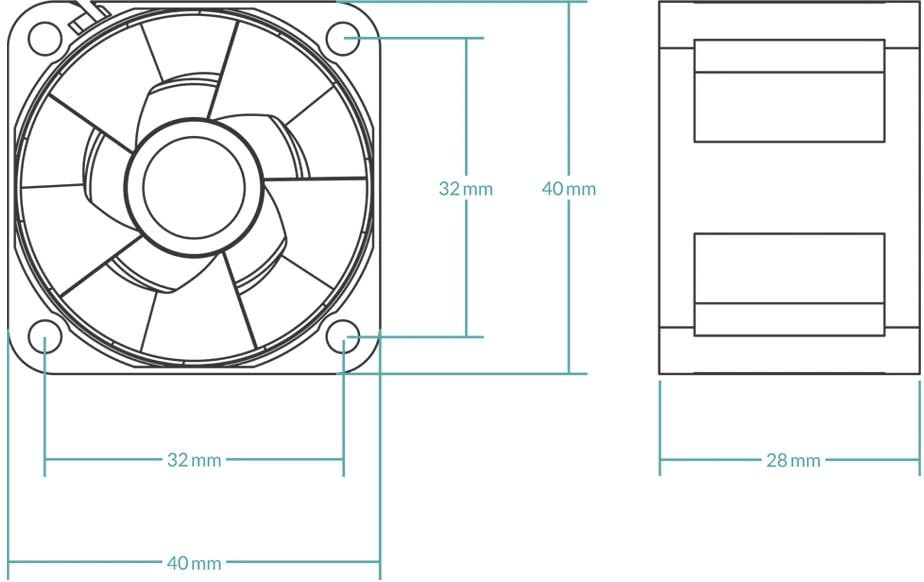 Gehäuselüfter Arctic Cooling S4028-6K-5
