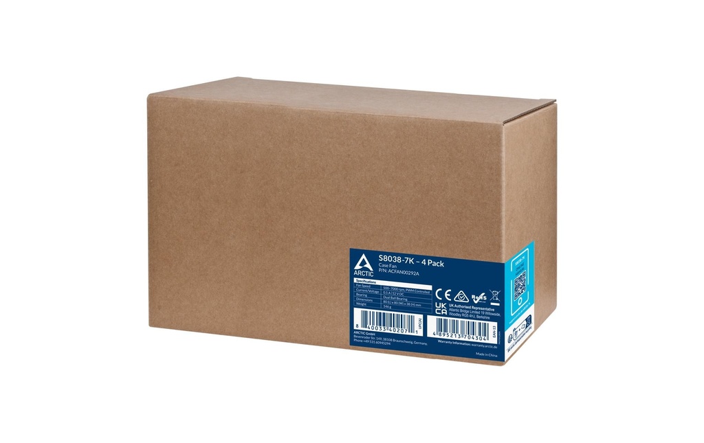 Gehäuselüfter Arctic Cooling S8038-7K 4P-5