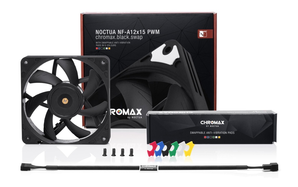 Gehäuselüfter Noctua NF-A12x14 PWM Chromax-3