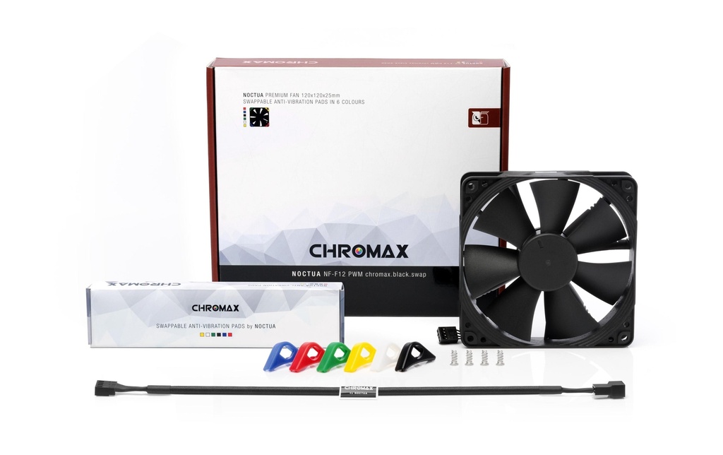 Gehäuselüfter Noctua NF-F12 PWM Chromax-1