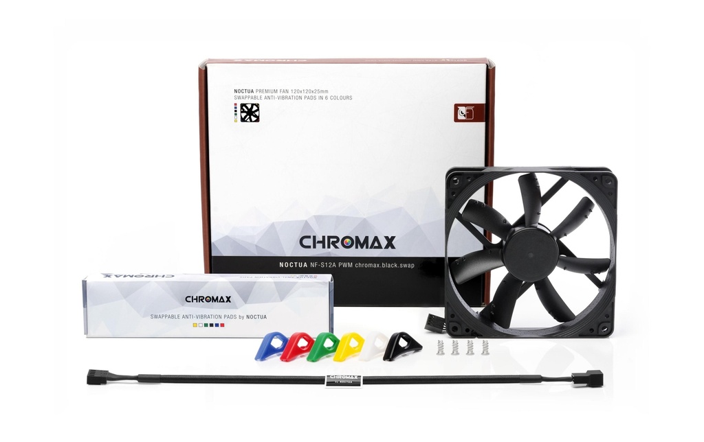 Gehäuselüfter Noctua NF-S12A PWM Chromax-4