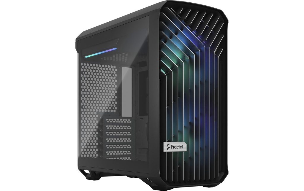 Fractal Torrent Compact Schwarz RGB TG Ligh-0