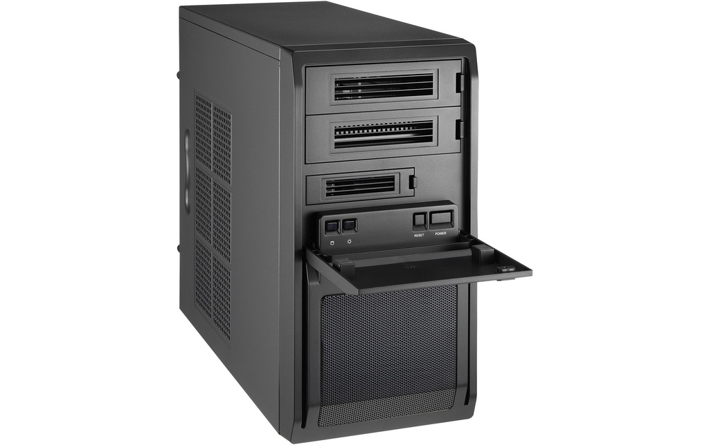 Chieftec Midi Tower LT-01B-350GPB, black-1