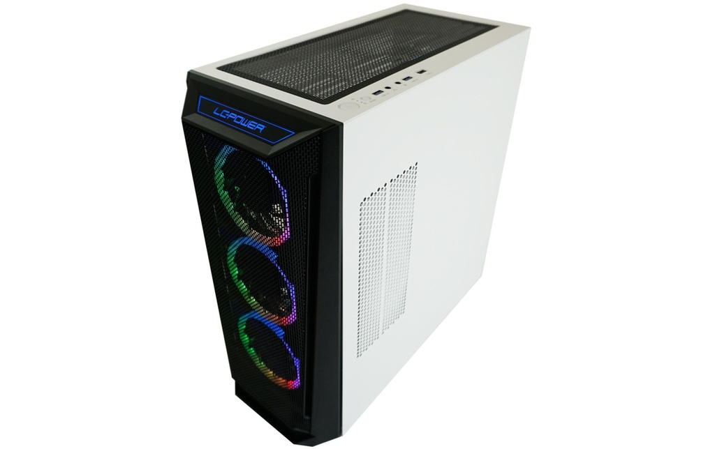 Lc-Power Midi Tower LC-803BW-ON-6