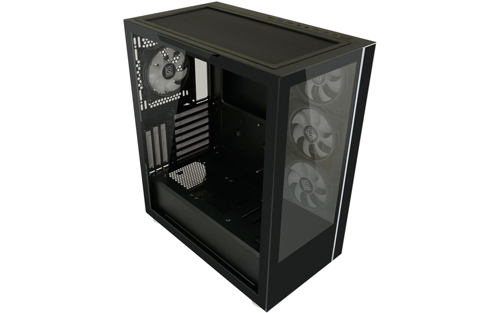 Lc-Power Midi Tower LC-808B-ON-6