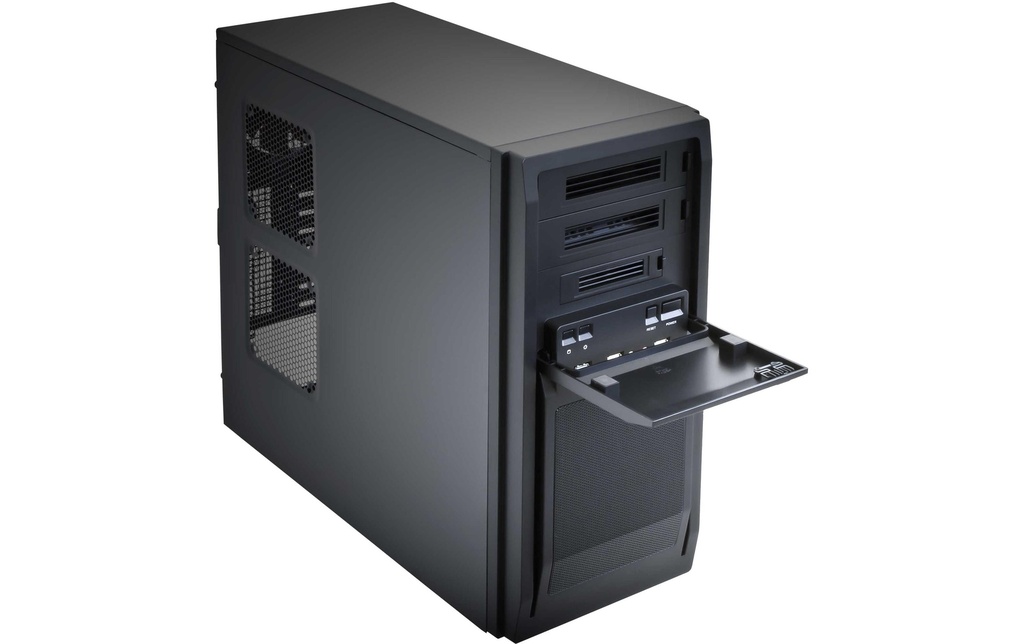 Chieftec Midi Tower LF-02B-OP, schwarz o.NT-1