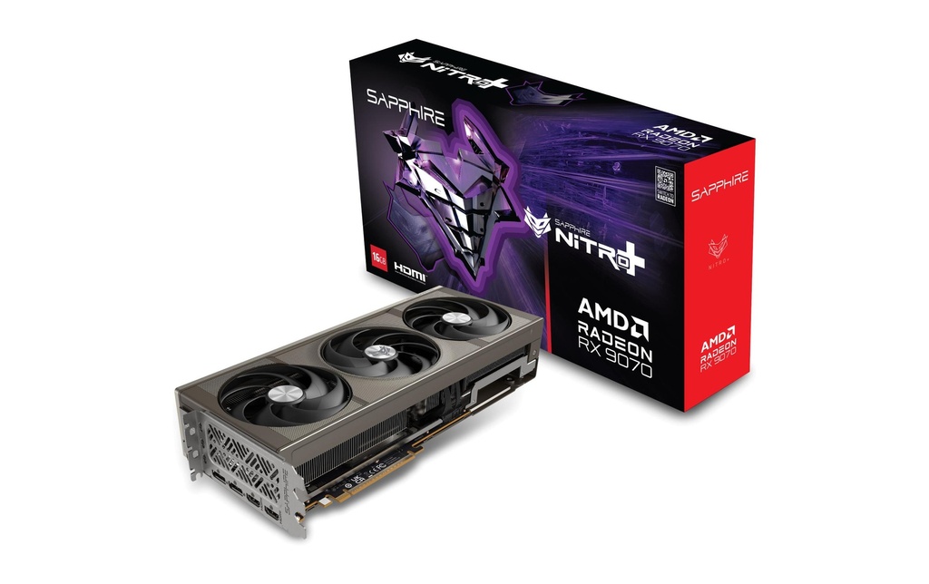 Sapphire RX9070 NITRO+ GAM OC 16GB GDDR6