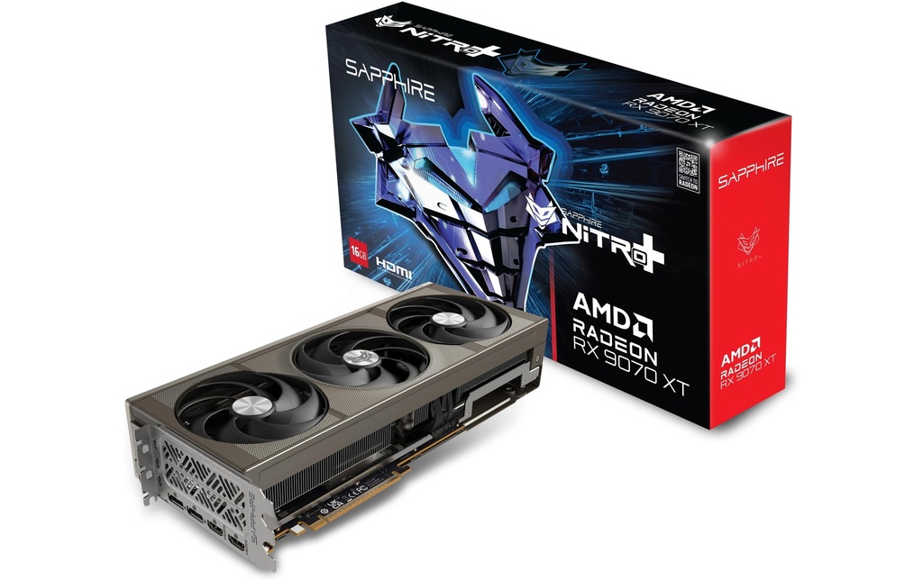 Sapphire RX9070 XT NITRO+ GAM OC 16GB GDDR6