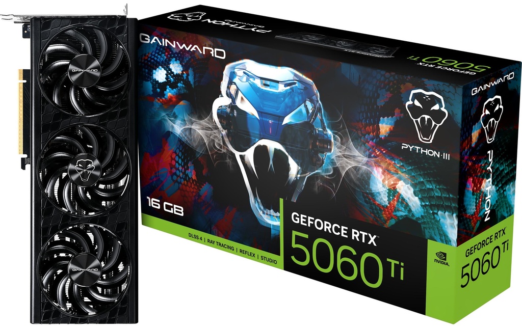 Gainward RTX5060 Ti Pyth III V1 16GB GDDR7