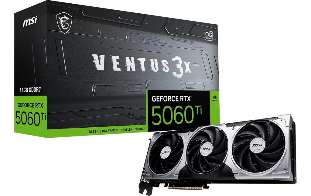 MSI RTX5060Ti VENTUS 3X OC 16GB
