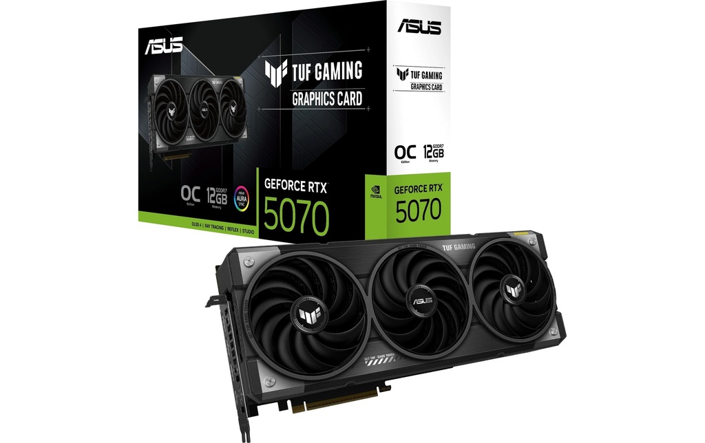 ASUS TUF RTX5070 O12G, GDDR7