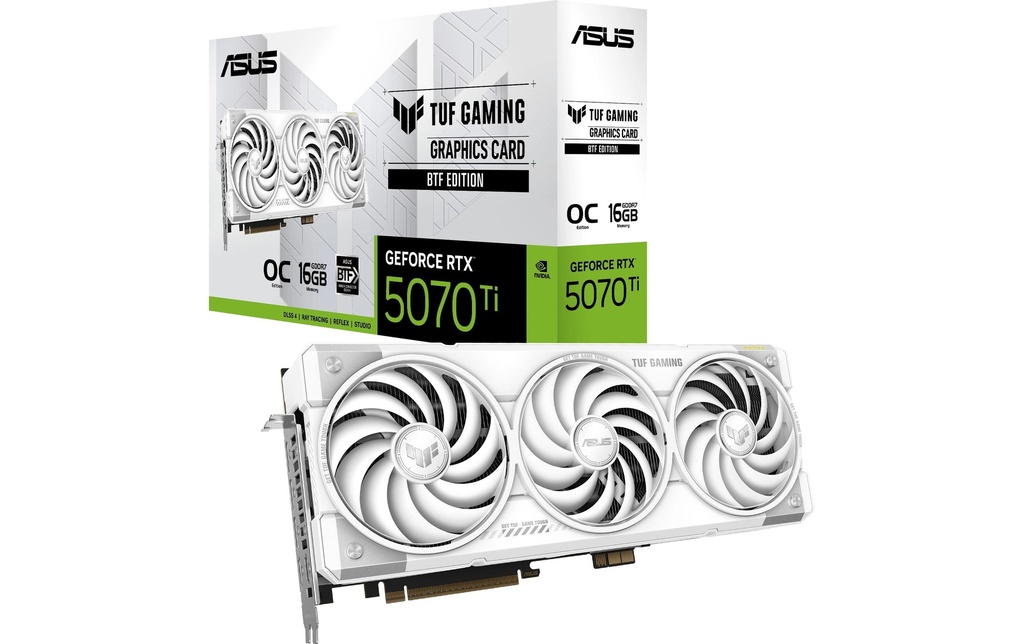 ASUS TUF RTX5070TI O16G WH BTF, GDDR7