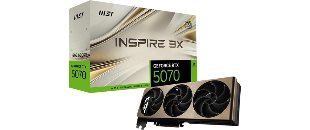 MSI RTX5070 Inspire 3X OC 12GB GDDR7