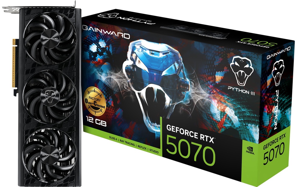 Gainward RTX5070 Python III OC, 12GB GDDR7