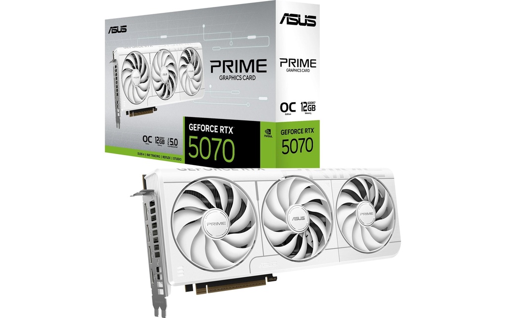 ASUS PRIME RTX5070 O12G WHITE, GDDR7