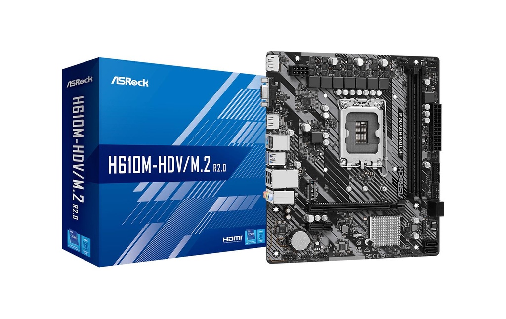 ASRock H610M-HDV/M.2 R2.0, mATX, LGA1700
