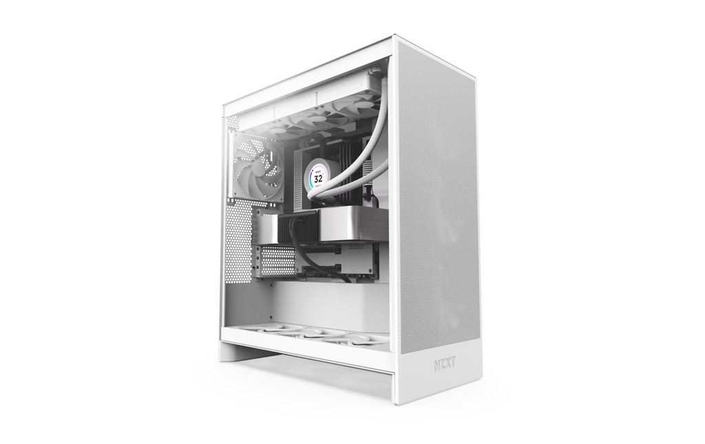 NZXT, PC-Gehäuse H7 Flow Weiss