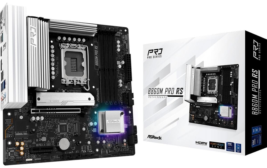 ASRock B860M PRO RS, mATX, LGA1851