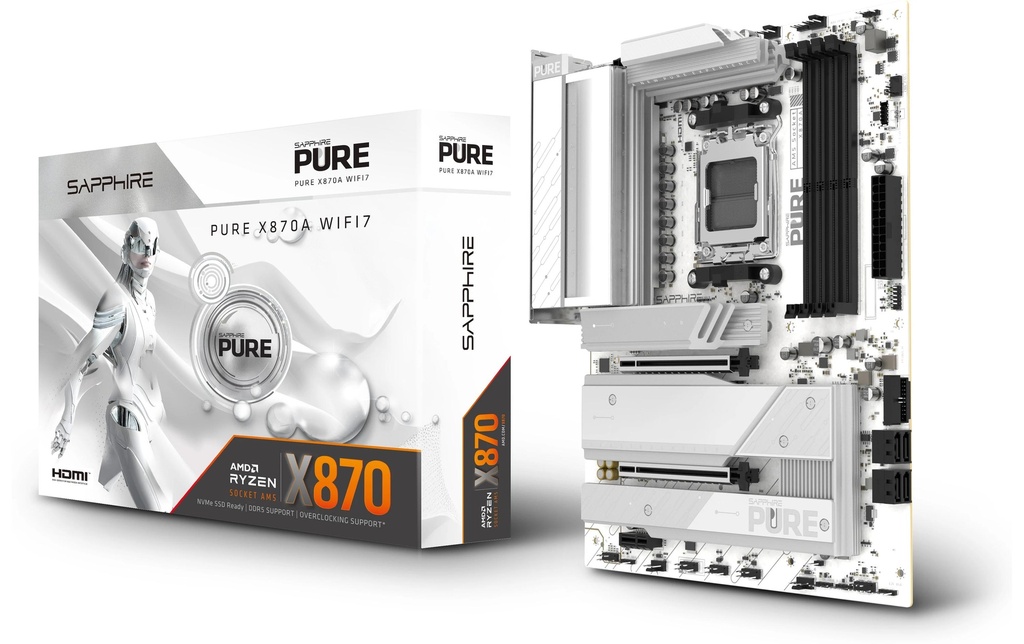 Sapphire PURE X870A WIFI7, ATX, AM5