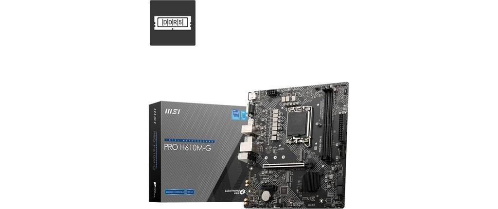 MSI PRO H610M-G, LGA1700, mATX
