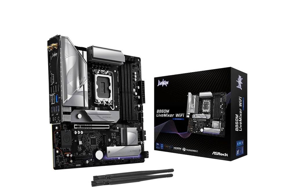 ASRock B860M LIVEMIXER WIFI, mATX, LGA1851