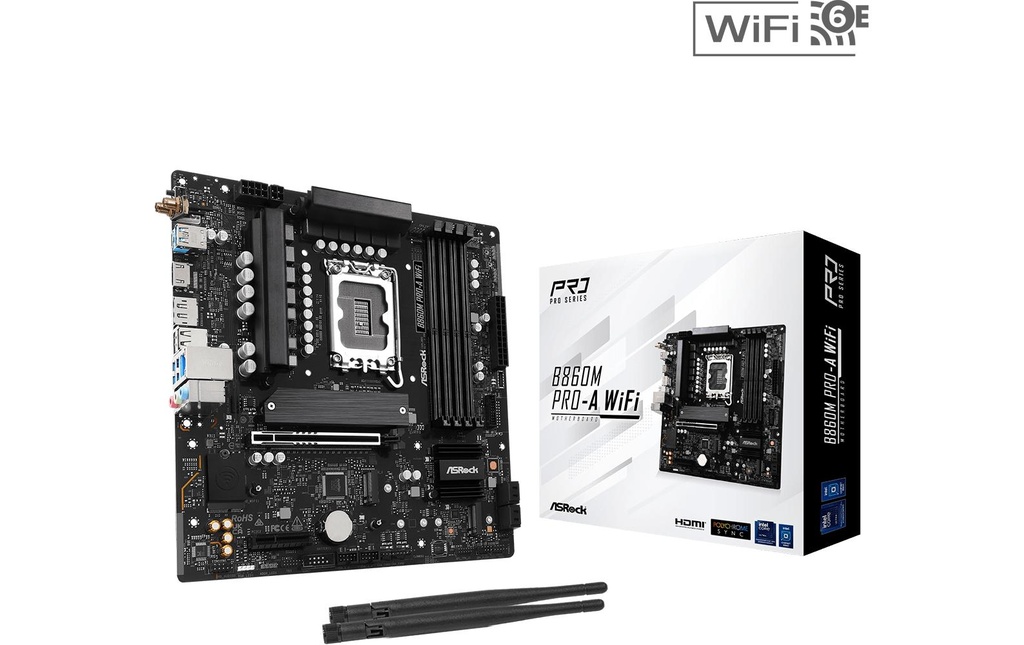 ASRock B860M PRO-A WIFI, mATX, LGA1851