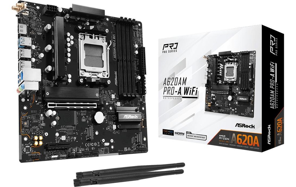 ASRock A620AM PRO-A WIFI, µATX, AM5
