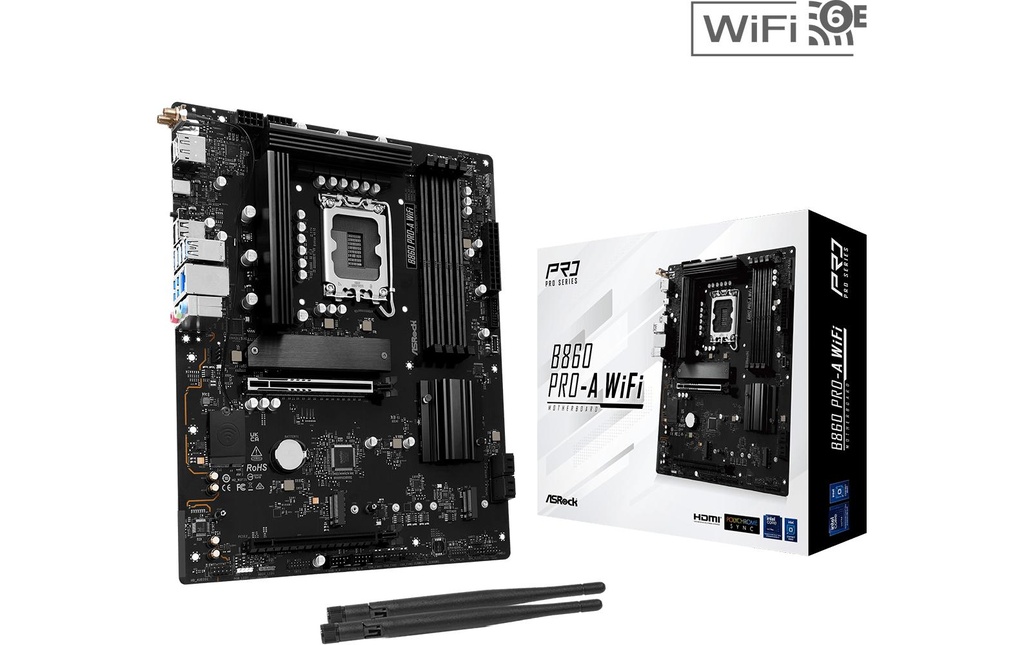 ASRock B860 PRO-A WIFI, ATX, LGA1851