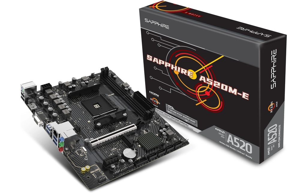 Sapphire A520M-E, mATX, AM4