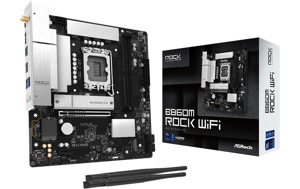 ASRock B860M ROCK WIFI, mATX, LGA1851