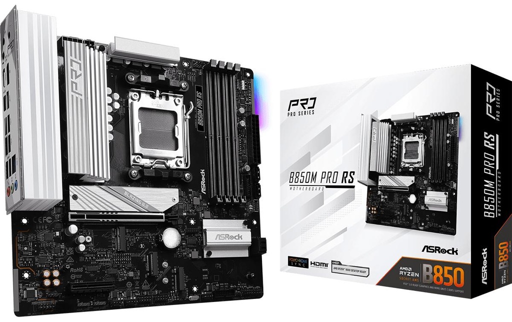 ASRock B850M PRO RS, mATX, AM5
