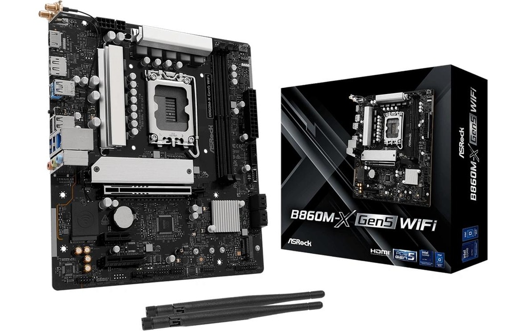 ASRock B860M-X GEN5 WIFI, mATX, LGA1851