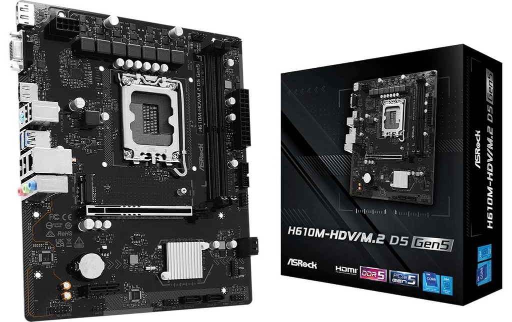 ASRock H610M-HDV/M.2 D5 G5, mATX, LGA1700