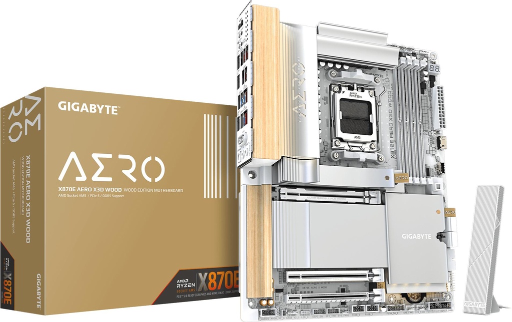 Gigabyte X870E AERO X3D WOOD, ATX