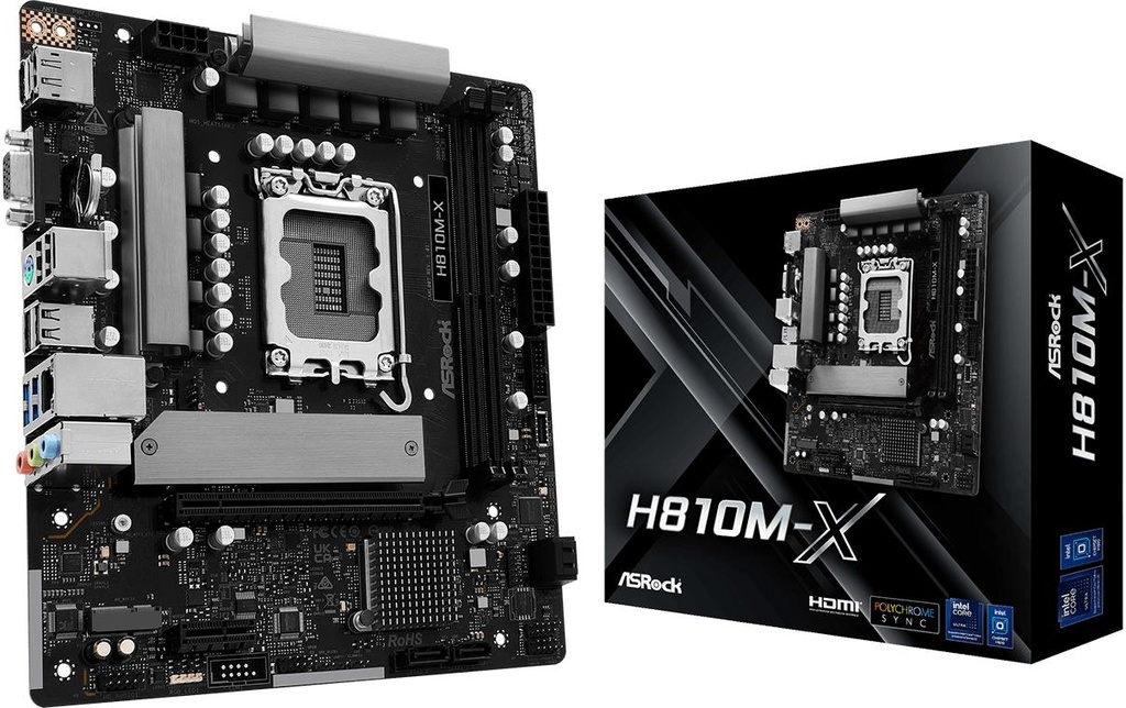 ASRock H810M-X , µATX, LGA1851