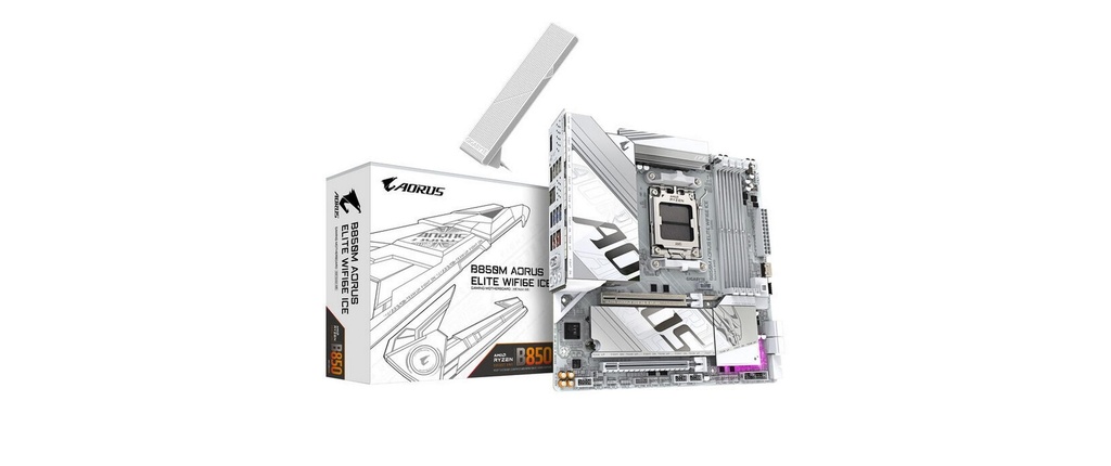 Gigabyte B850M AORUS ELITE WF6E ICE, uATX