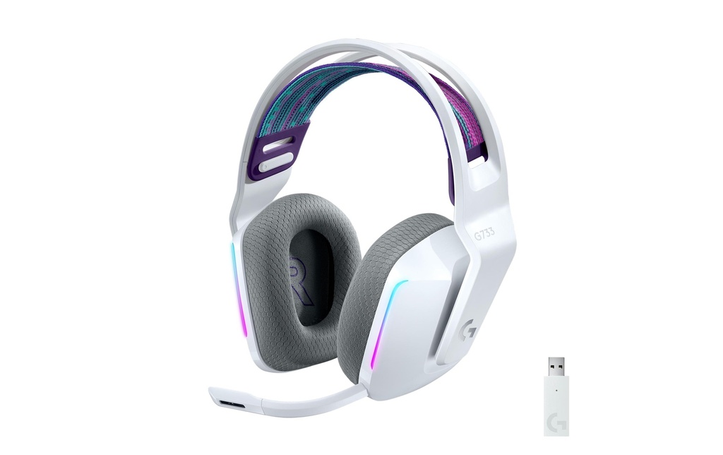 Logitech, Headset G733 Lightspeed Weiss