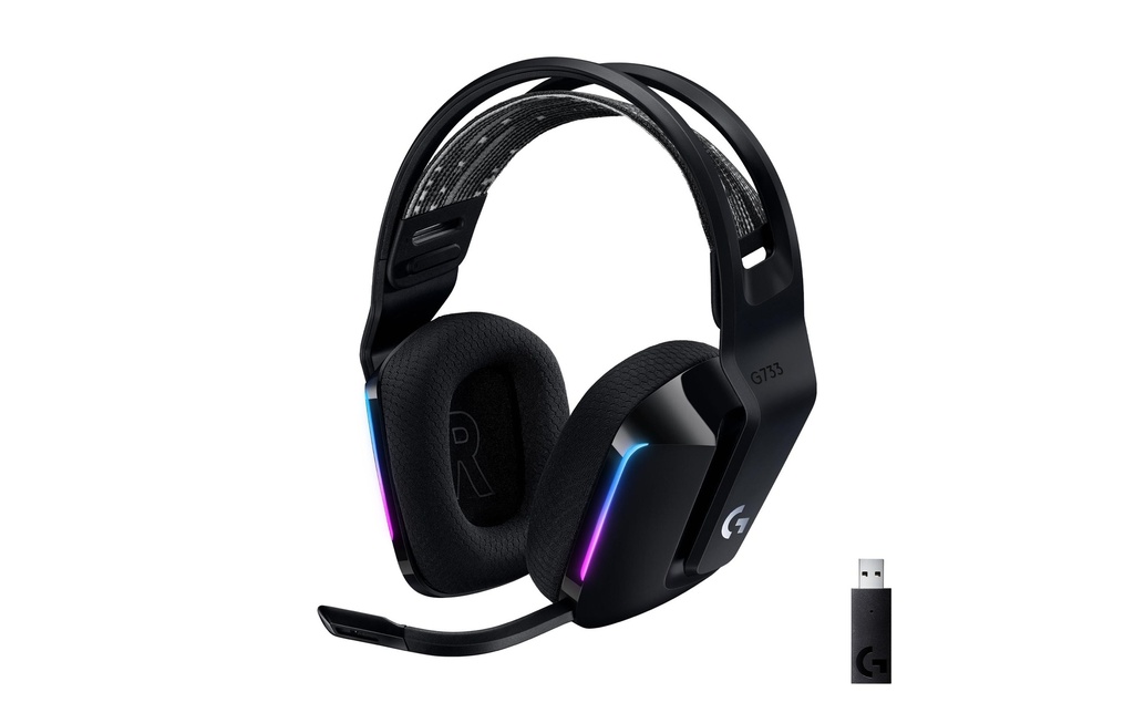Logitech, Headset G733 Lightspeed Schwarz