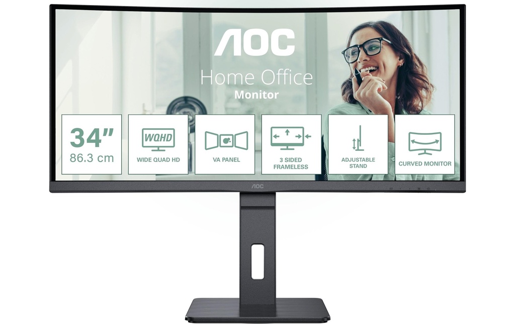 AOC 34 VA Curved, 3440 x 1440