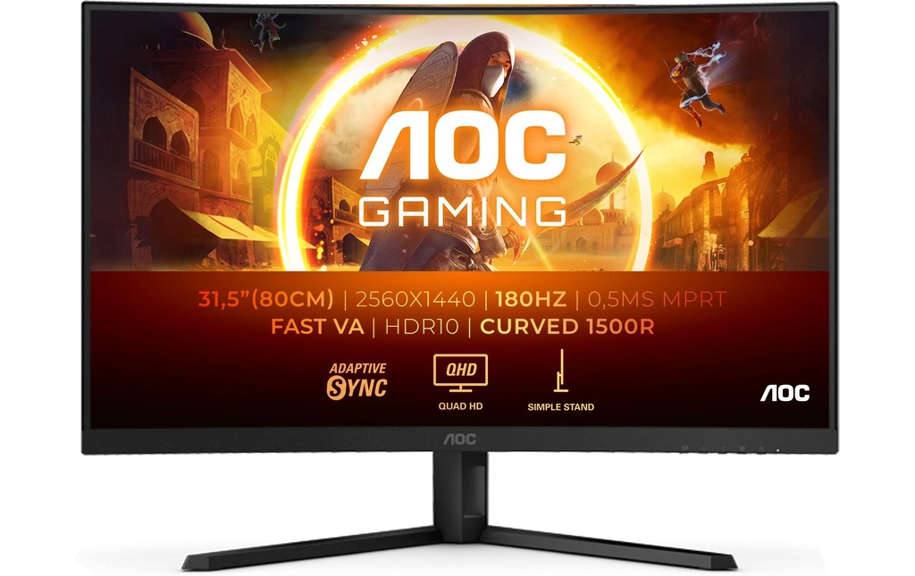 AOC 32 CQ32G4VE, VA Curved Mon, 2560x1440